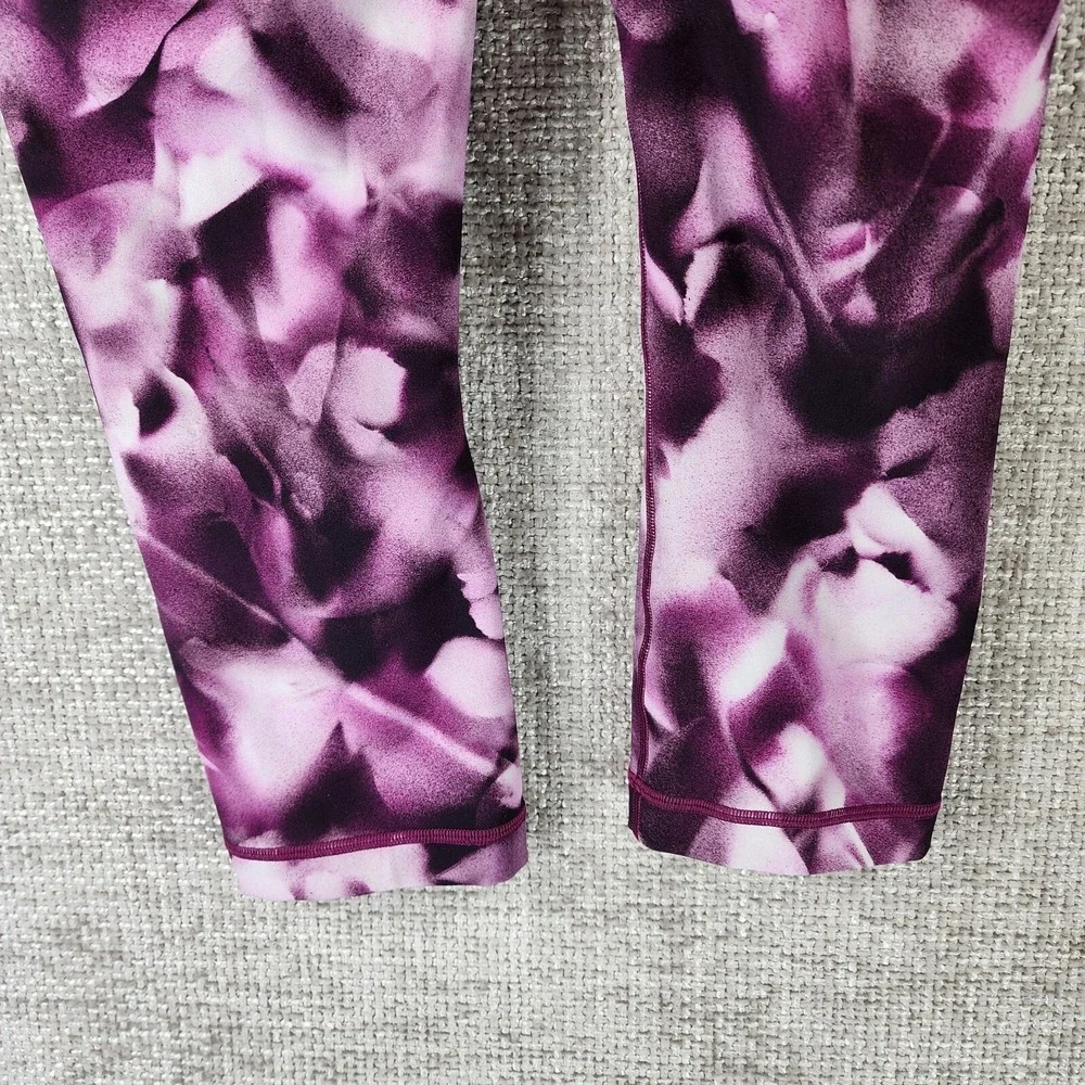 Lululemon Wunder Under Crop Hi-Rise Womens 8 Blush Blossom Alpine Candy Pink - Picture 9 of 11